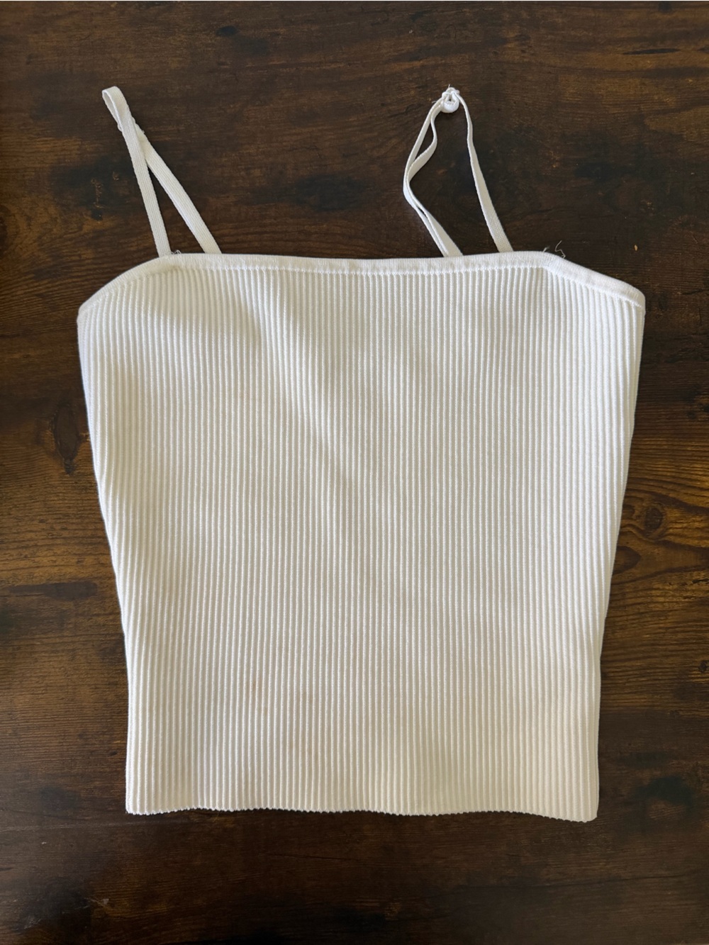 Babaton Sculpt Knit Ribbed Square Neck Tank Top Small - Picture 2 of 6